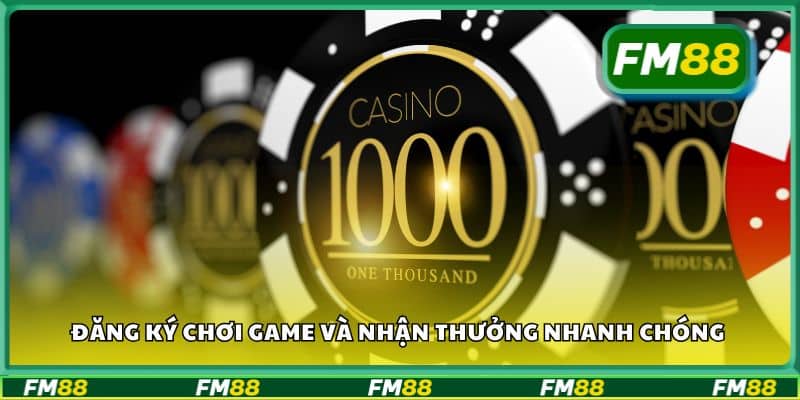 Đăng ký chơi game và nhận thưởng nhanh chóng