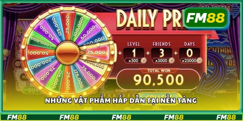 Những vật phẩm hấp dẫn tại nền tảng