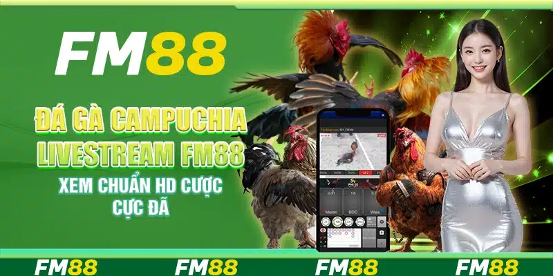 Đá gà Campuchia livestream FM88 – Xem chuẩn HD cược cực đã