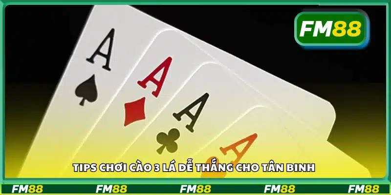 Khám phá tips chơi cào 3 lá dễ thắng cho tân binh