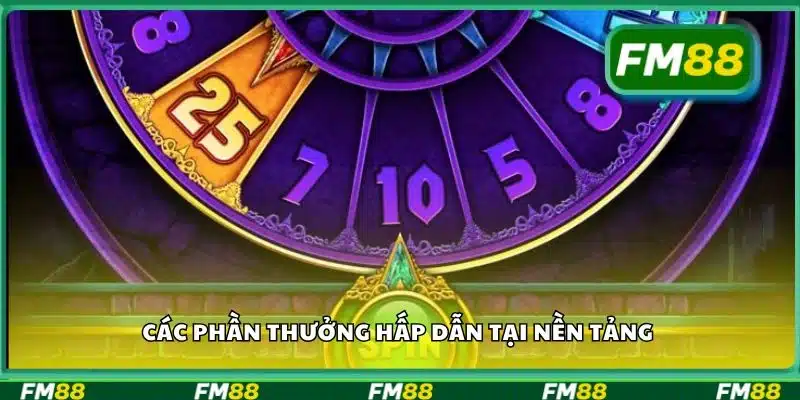 Các phần thưởng hấp dẫn tại nền tảng