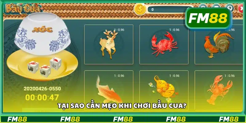 Vì sao người chơi nên áp dụng mẹo trong trò bầu cua?