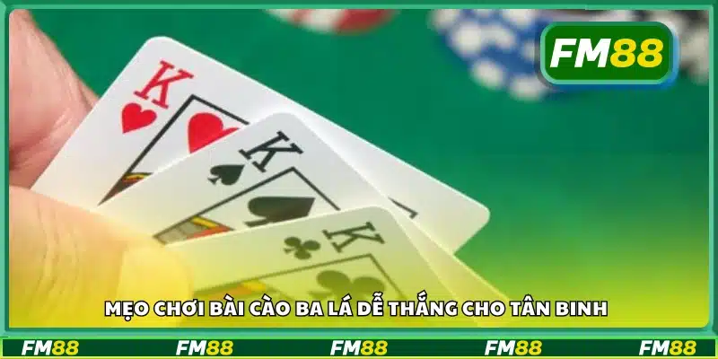  Hướng dẫn mẹo hiệu quả cho tân thủ Bài Cào